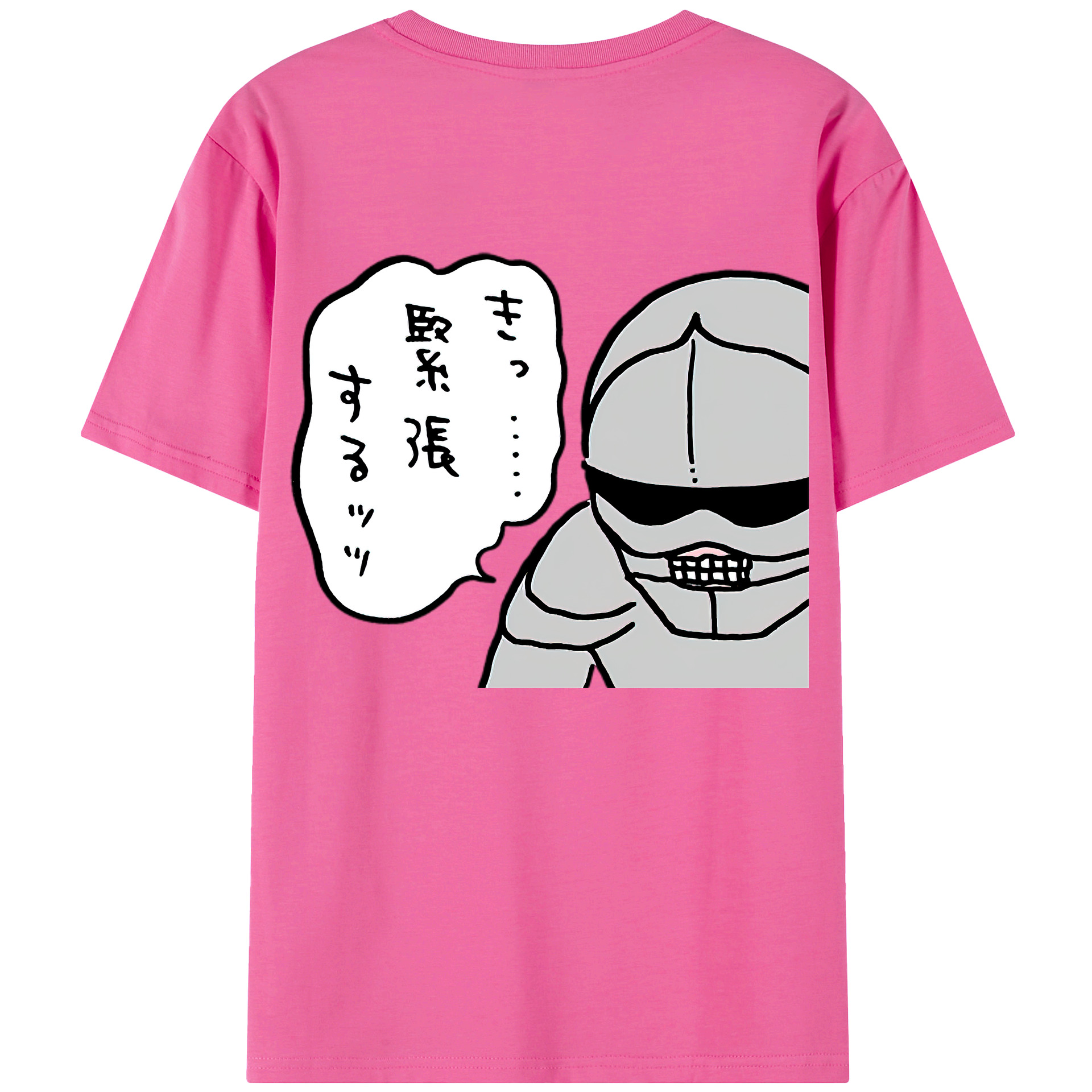（画像用） ちいかわ 労働の鎧さん Chii-kawa Mr. Armor of Labor レディース半袖Tシャツ(バックプリント)